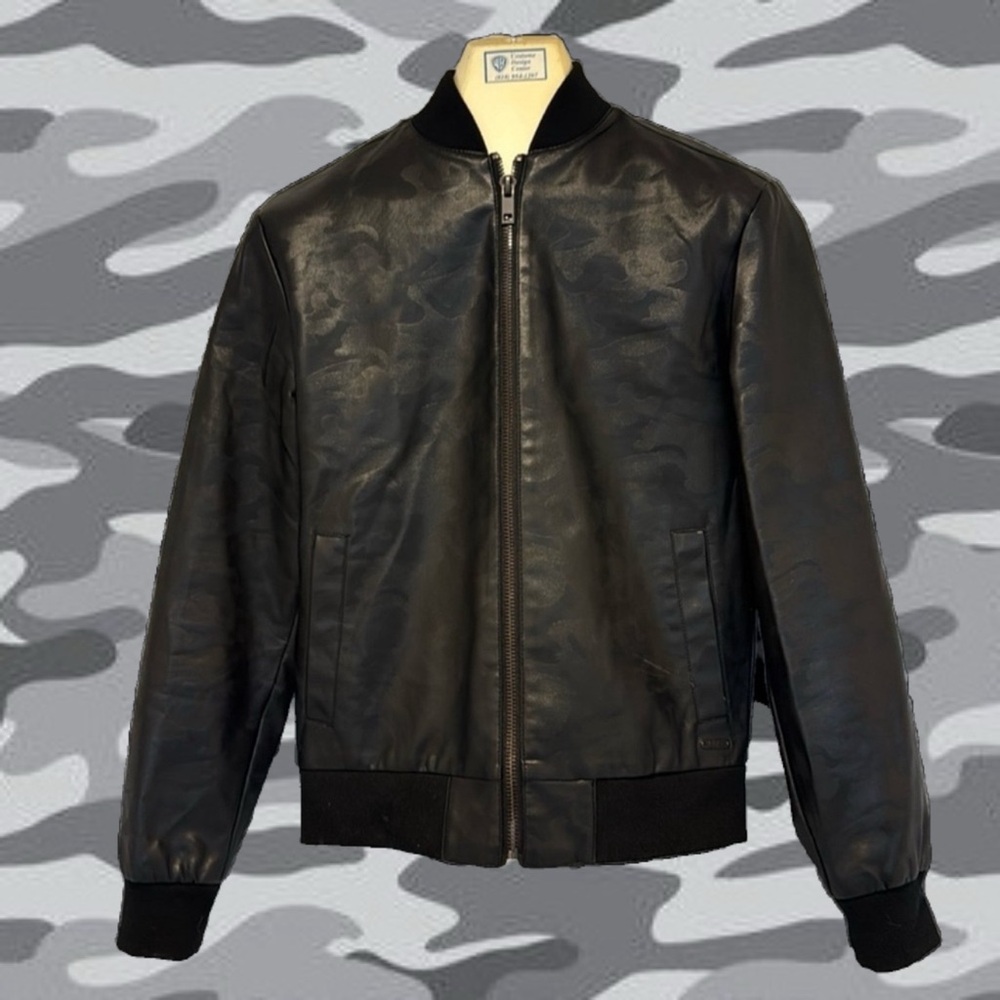 NEW & UNUSED GBG Los Angeles black camo bomber jacket - slight storage marks